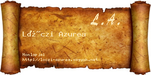 Lóczi Azurea névjegykártya